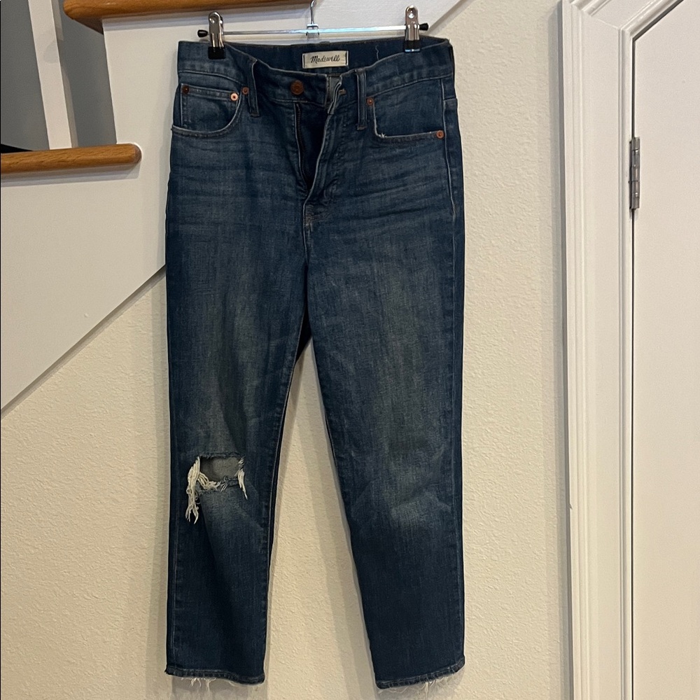 Madewell Dark Blue the perfect vintage crop Jeans size 26